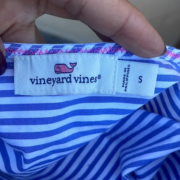 Vineyard Vine Grier Stripe Mix Wrap Wrap Dress - Picture 8 of 9
